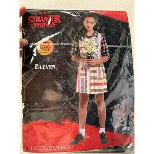 Stranger Things Netflix "Eleven" Girl's Size Large L Dress Costume